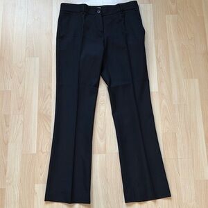 Miu Miu Italy black wool straight leg pants trousers, size EU 40/ US 4